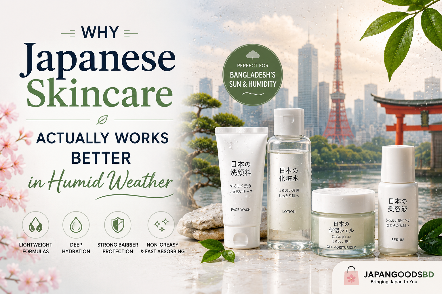 Why Japanese Skincare Actually Works Better in Humid Weather