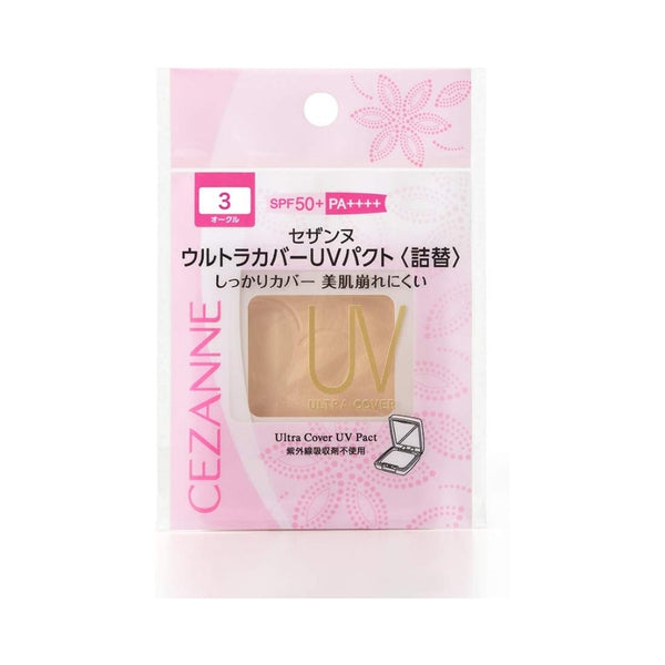 Cezanne Ultra Cover UV Pact Refill Ochre Foundation 03