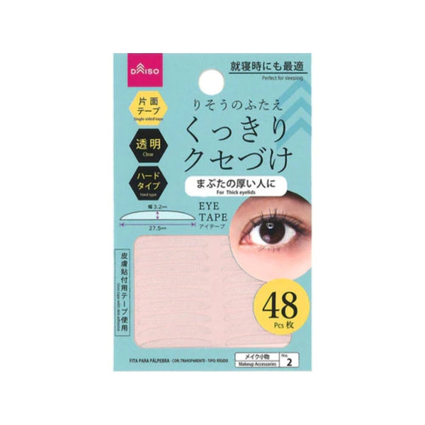 Daiso Double Folded Eyelid Tape Clear Hard Type