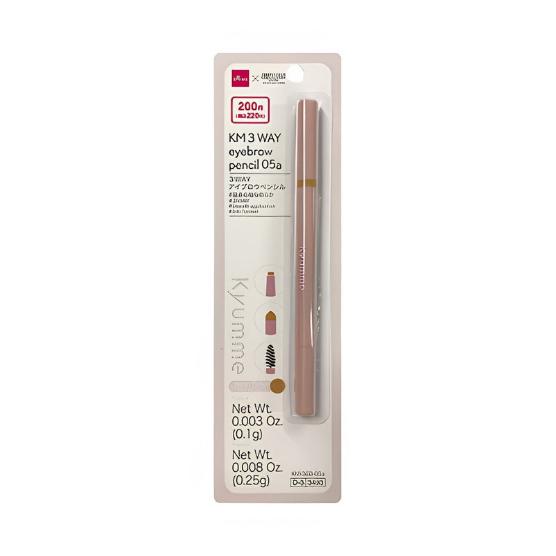 Daiso KM 3WAY Eyebrow Pencil 05a