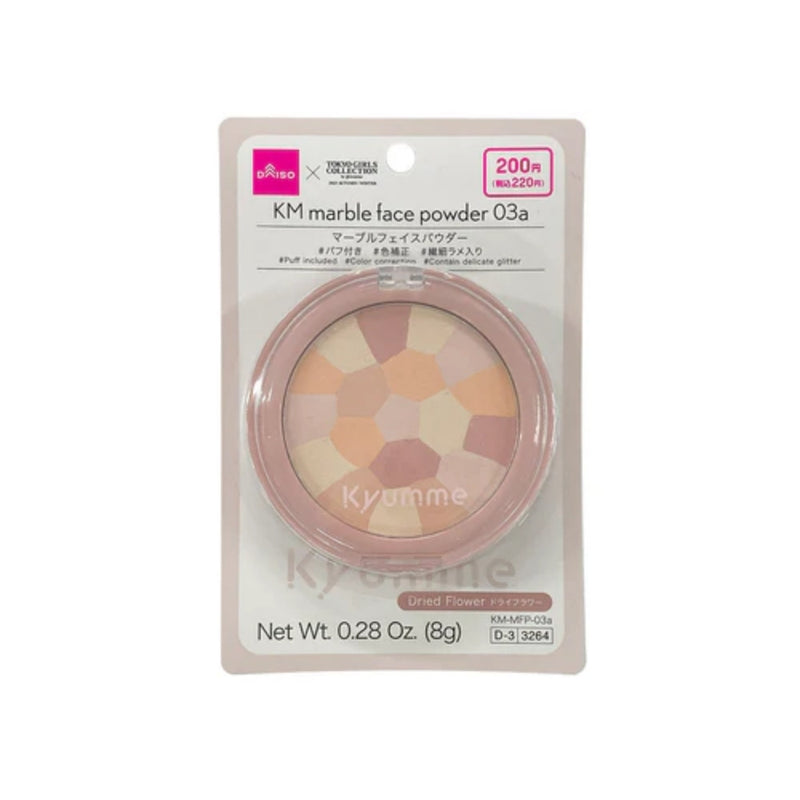 Daiso KM marble face powder 03a