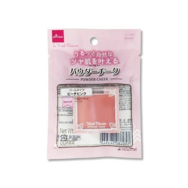 Daiso WithCharm Powder Cheek Peach Pink
