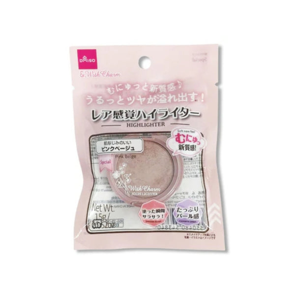 Daiso WithCharm Rare Sensation Highlighter Pink Beige