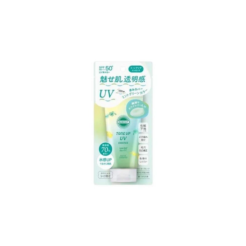 Kose Suncut R Tone Up UV Essence Mint Green SPF50+ PA++++ 80g