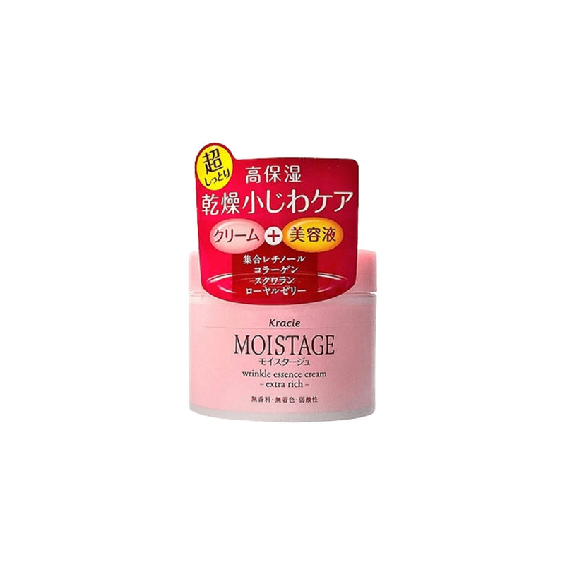 Kracie Moistage Wrinkle Essence Cream Extra Rich ,(Moisturiser) 100g