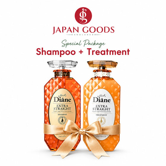 Moist Daine Combo (Moist Diane Extra Straight Shampoo 450ml & Moist Diane Extra Straight Treatment 450ml) Price in Bangladesh