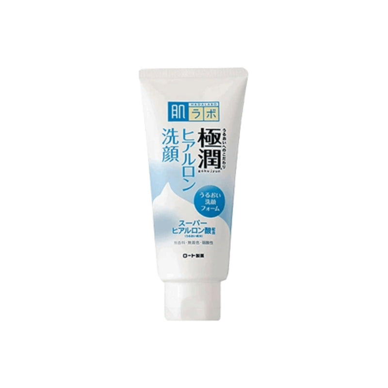 Rohto HadaLabo Gokujyun | Face Cleansing Foam | Super Hyaluronic Acid & Suction Type Hyaluronic Acid | 100g