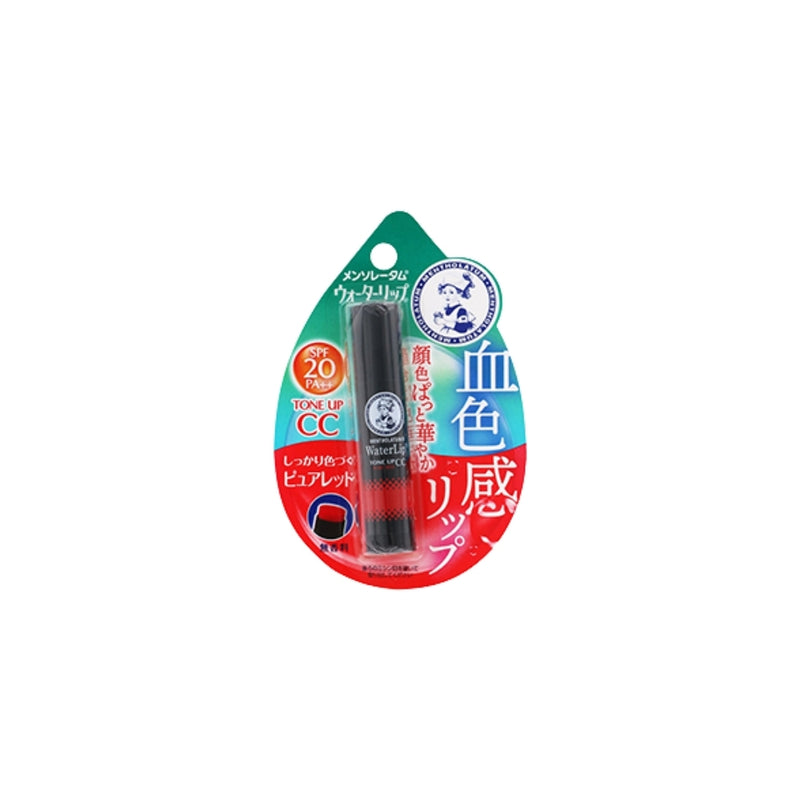 Rohto Metholatum Water tone up cc pure red spf 20 pa++ (spf lipbalm) 4.5 g
