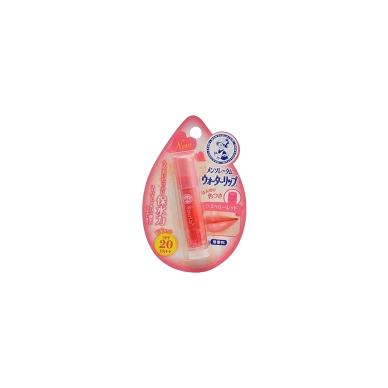 Rohto mentholaum water lip tone up cc raspberry red spf 20 PA ++ (spf lipbalm) 4.5g