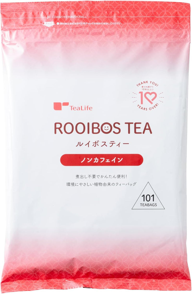 TeaLife Rooibos Tea (101 Bags, Non-Caffeinated, Cold Brew)